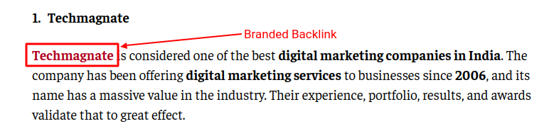 Branded Backlink